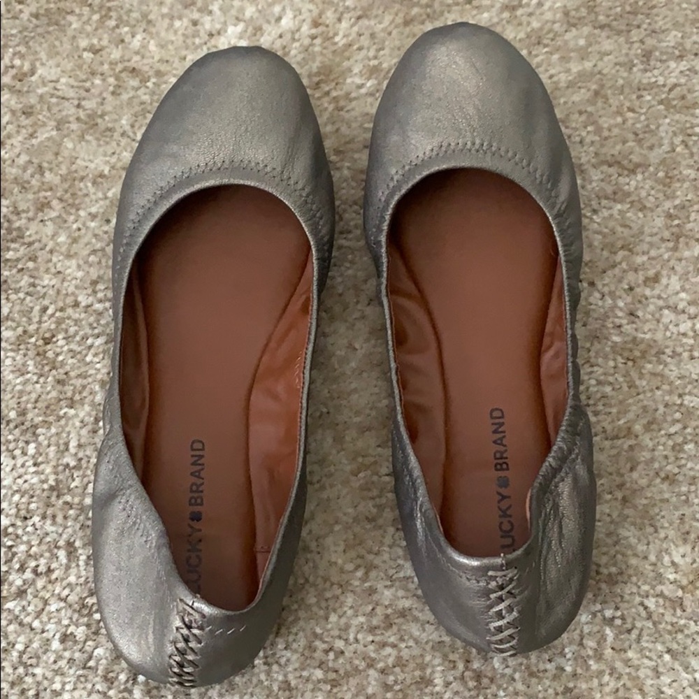 Lucky Brand Metallic Flats